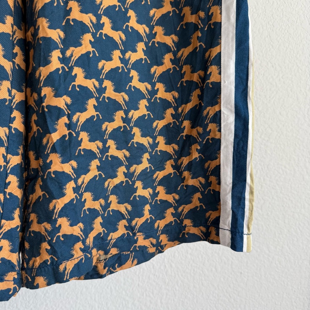 Anthropologie Maeve The Brooklin Tie-Front Printed Pull-On Pants horse print - Picture 4 of 8